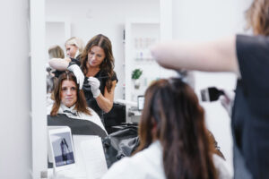 Commercial portrait and event photography for Guldkammen Frisörer Hairstylists and Loreal Kerastase products